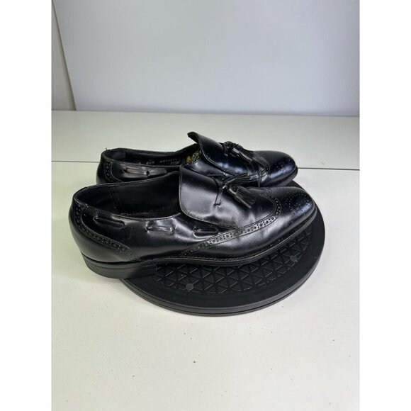 VTG Hanover Shoes Men\'s 9 C/A Loafer Master Flex All Leather Tassel USA main image 4